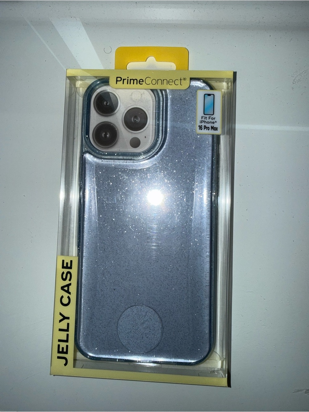 Jelly Case for iPhone 16 Pro Max - Glitter Blue